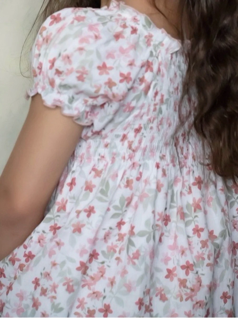 Martin Aranda Pink Floral Smocked Dress